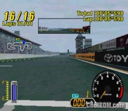 PS1 The Real Racing Toyota - Simple 1500 Vol.38 (NTSC-J, Japon) - Testé Et Fonctionnel
